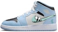 Buy 【訂製球鞋】 Jordan Air Jordan 1 Mid 新中式 熊貓抱竹 防滑耐磨 中筒 復古籃球鞋 GS 白藍綠