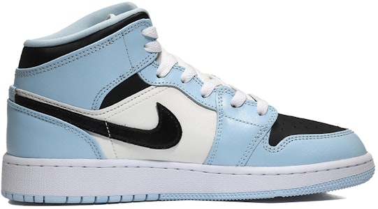 【訂製球鞋】 Jordan Air Jordan 1 Mid 新中式 熊貓抱竹 防滑耐磨 中筒 復古籃球鞋 GS 白藍綠 Order 【訂製球鞋】 Jordan Air Jordan 1 Mid 新中式 熊貓抱竹 防滑耐磨 中筒 復古籃球鞋 GS 白藍綠