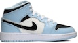 Order 【訂製球鞋】 Jordan Air Jordan 1 Mid 新中式 熊貓抱竹 防滑耐磨 中筒 復古籃球鞋 GS 白藍綠