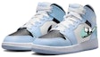 Lookbook 【訂製球鞋】 Jordan Air Jordan 1 Mid 新中式 熊貓抱竹 防滑耐磨 中筒 復古籃球鞋 GS 白藍綠