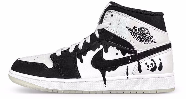 custom-shoes-air-jordan-1-mid-panda-laser