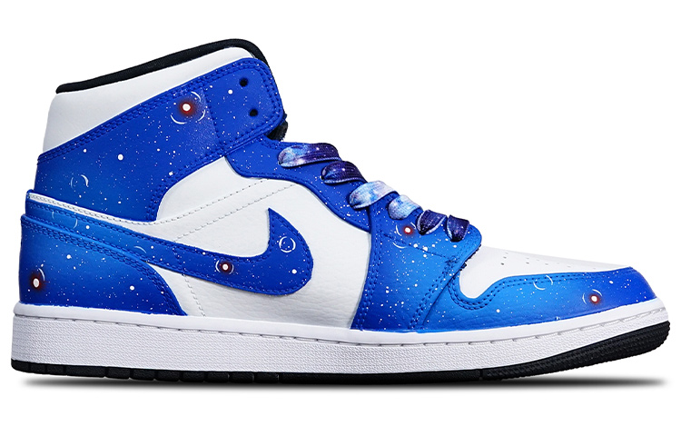 Lookbook 【定制鞋款】Air Jordan 1 Mid '熊猫元宇宙蓝白' 554724-075(TeamT-元宇宙S-BOX)