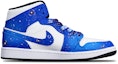 Lookbook 【定制鞋款】Air Jordan 1 Mid '熊猫元宇宙蓝白' 554724-075(TeamT-元宇宙S-BOX)