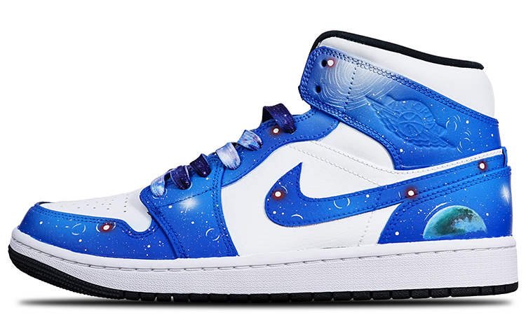 [Custom Shoes] Jordan 1 Mid 'Panda Metaverse Christmas'