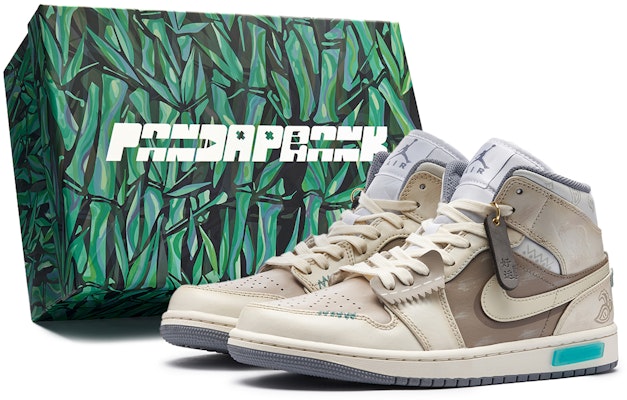 【定製球鞋】 Jordan Air Jordan 1 Mid 熊貓惡作劇 兔年限定 摩卡 中幫 復古籃球鞋 男款 白棕 Buy 【定製球鞋】 Jordan Air Jordan 1 Mid 熊貓惡作劇 兔年限定 摩卡 中幫 復古籃球鞋 男款 白棕