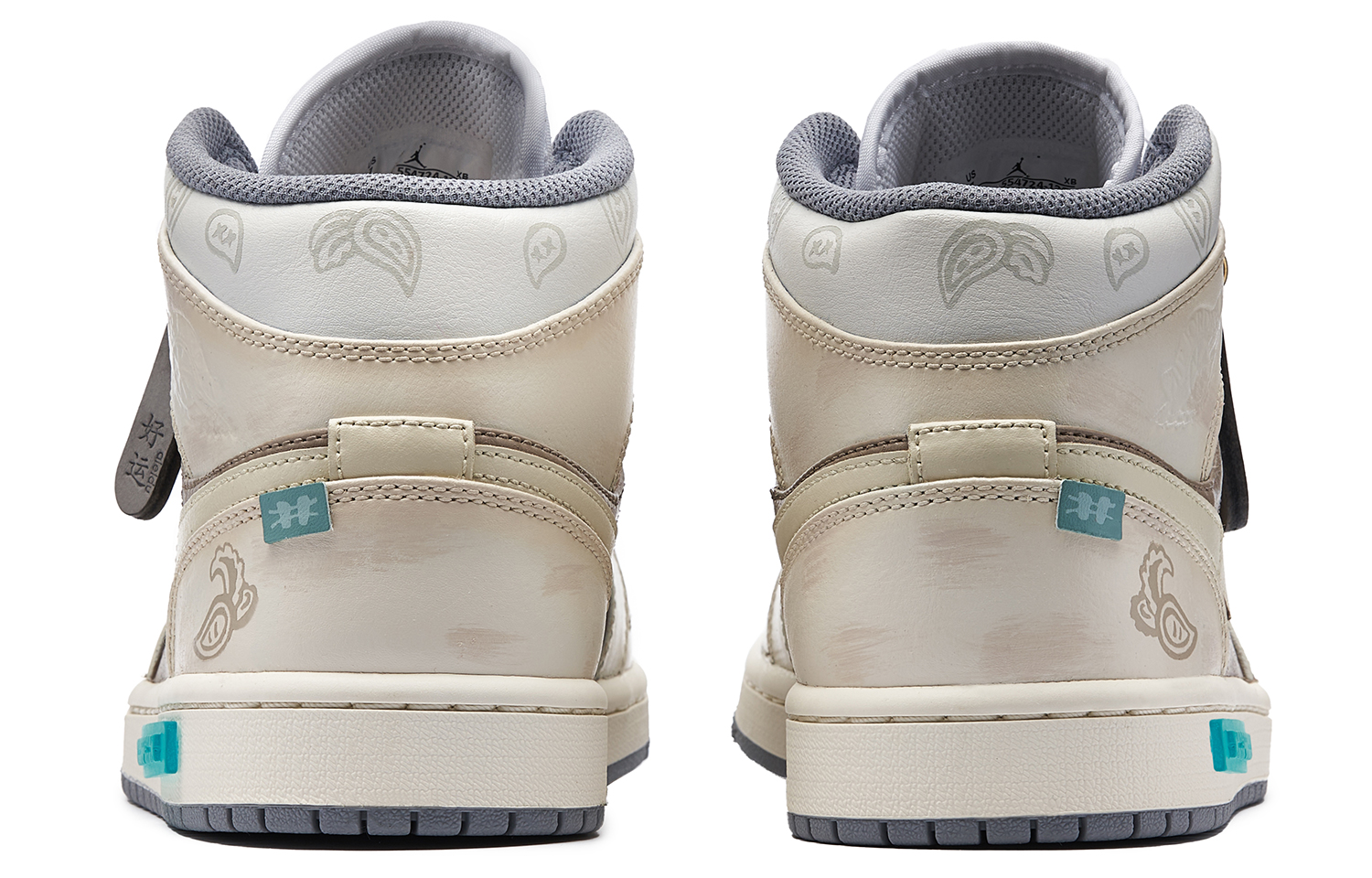 Purchase [Kasut Custom] Air Jordan 1 Mid 'Panda Mocha Tahun Arnab' 554724-135-401643