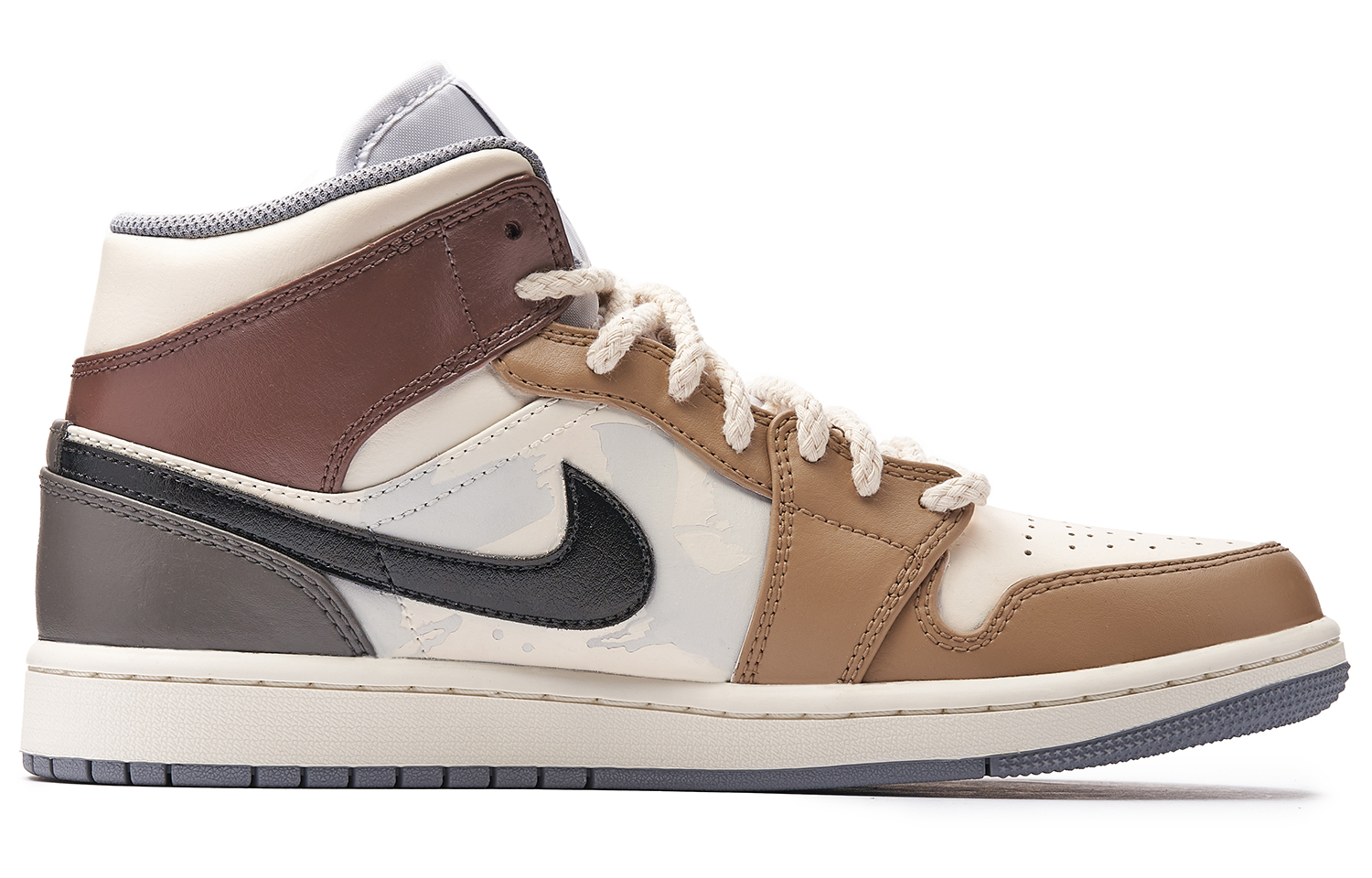 Order [Sepatu Custom] Air Jordan 1 Mid 'Panda Prank Bambu Imlek 2023' 554724-135(TeamH-男款修竹S-BOX)