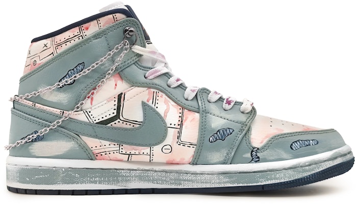 에어 조던 1 미드 '평화의 노래' (커스텀) 554724-174(Team16-和平之歌红锈青) Order 에어 조던 1 미드 '평화의 노래' (커스텀) 554724-174(Team16-和平之歌红锈青)