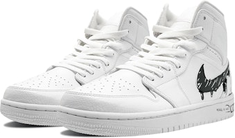 에어 조던 1 미드 '연필 낙서 멜팅' 커스텀 슈즈 554724-130(Team-E男款铅笔涂鸦黑白) Lookbook 에어 조던 1 미드 '연필 낙서 멜팅' 커스텀 슈즈 554724-130(Team-E男款铅笔涂鸦黑白)