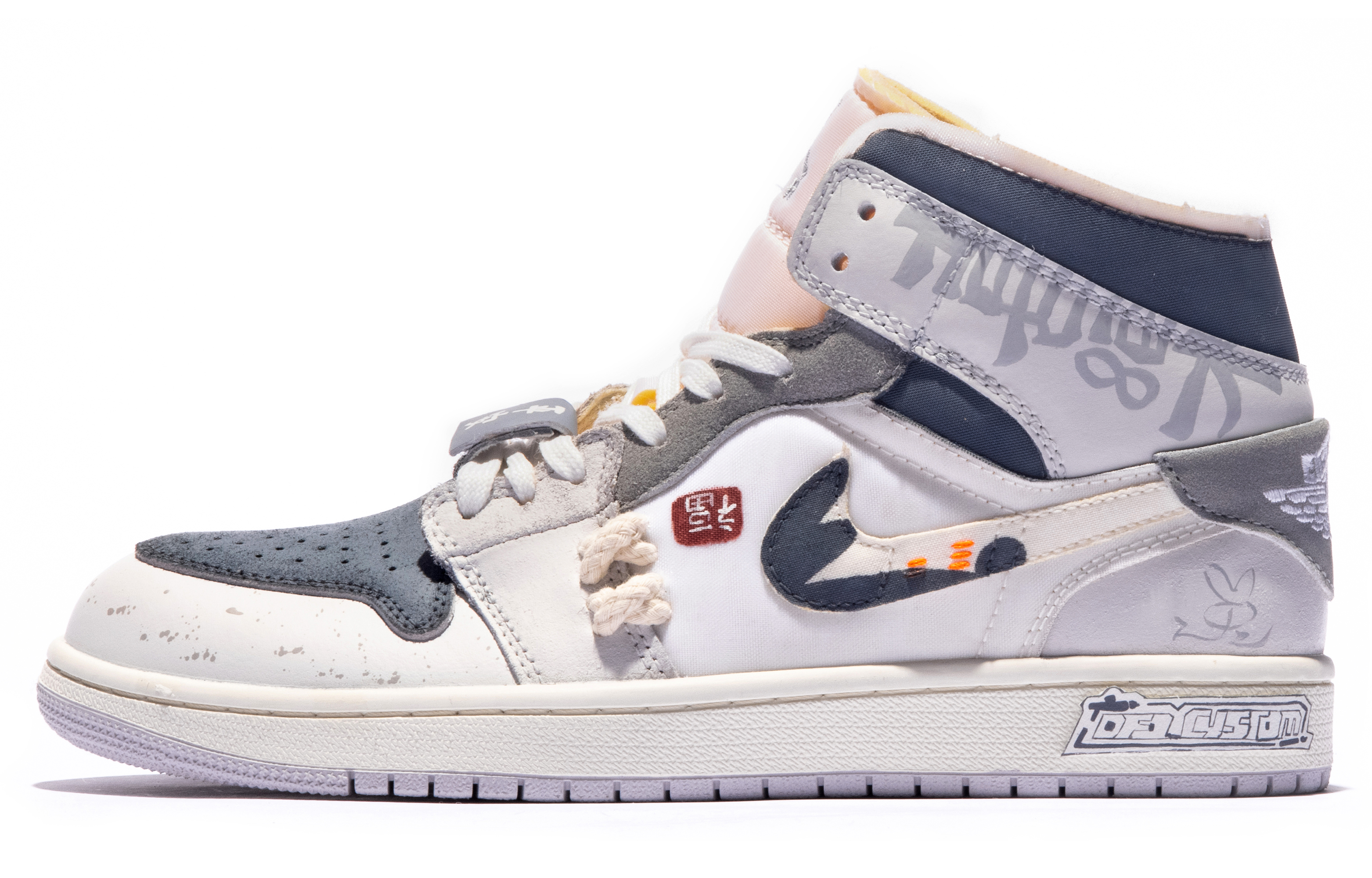 Order [定制鞋款] Air Jordan 1 Mid '百事灰白' DM9652-100(TeamM-男款百事从欢S-BOX)