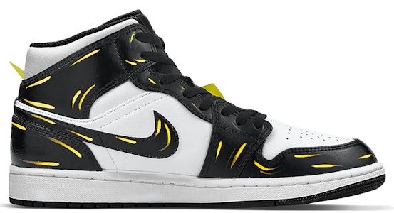 【定制球鞋】 Air Jordan 1 Mid「Island Green」中幫 宠物 暗黑 小精灵 皮卡皮卡 立體可旋轉可拆卸閃電、雷電和空氣波尾巴 二次元 板鞋 男款 黑黃 寶可夢 Order 【定制球鞋】 Air Jordan 1 Mid「Island Green」中幫 宠物 暗黑 小精灵 皮卡皮卡 立體可旋轉可拆卸閃電、雷電和空氣波尾巴 二次元 板鞋 男款 黑黃 寶可夢