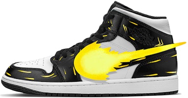 カスタムAJ1ミッド ピカチュウ島グリーン 554724-132(TeamY-男款皮卡丘黑色) Details for カスタムAJ1ミッド ピカチュウ島グリーン 554724-132(TeamY-男款皮卡丘黑色)