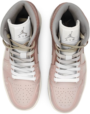 【客製化球鞋】Jordan Air Jordan 1 Mid 牆出粉杏 底紋暗花 粉棕浪漫 中式 中筒 復古籃球鞋 男款 粉色 Shop 【客製化球鞋】Jordan Air Jordan 1 Mid 牆出粉杏 底紋暗花 粉棕浪漫 中式 中筒 復古籃球鞋 男款 粉色