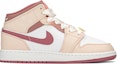 Order 【訂製籃球鞋】 Jordan Air Jordan 1 FZBB主題 青春 粉蝶 搭配 中筒 復古籃球鞋 GS 粉白