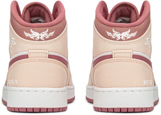 【訂製籃球鞋】 Jordan Air Jordan 1 FZBB主題 青春 粉蝶 搭配 中筒 復古籃球鞋 GS 粉白 Shop 【訂製籃球鞋】 Jordan Air Jordan 1 FZBB主題 青春 粉蝶 搭配 中筒 復古籃球鞋 GS 粉白