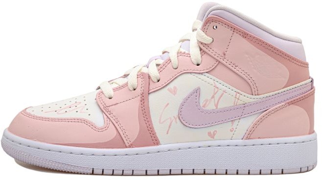 custom-shoes-air-jordan-1-mid-pink-purple-fox-heart