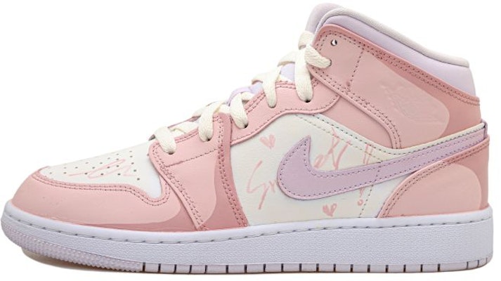 【カスタムシューズ】エアジョーダン1ミッド 'ピンクパープルフォックスハート' DQ8423-501(Team拾玖-甜酷街头女S-BOX) Buy 【カスタムシューズ】エアジョーダン1ミッド 'ピンクパープルフォックスハート' DQ8423-501(Team拾玖-甜酷街头女S-BOX)