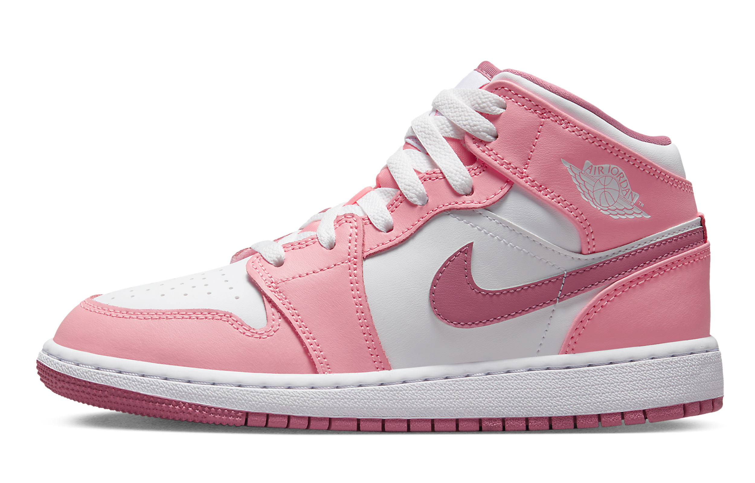 Sizing [カスタムシューズ] エアジョーダン1ミッド「ピンクホワイトスプライトガール」 DQ8423-616(TeamA-精灵女孩)