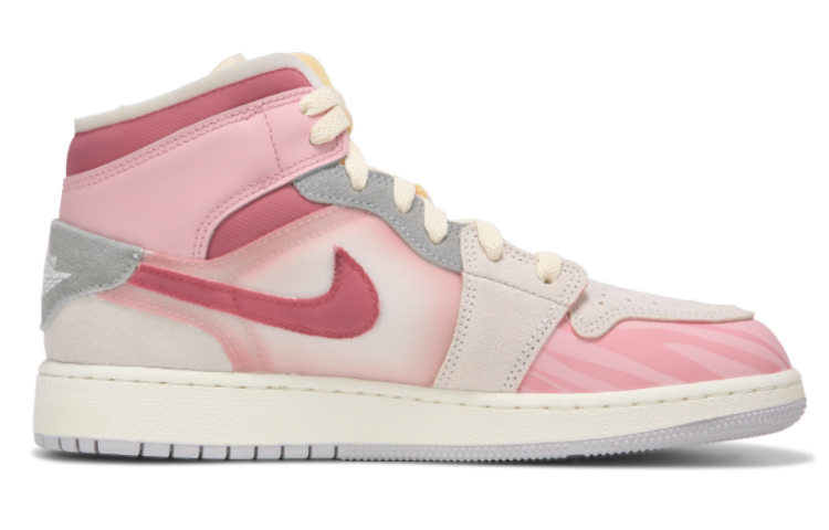 Order 에어 조던 1 미드 '핑크 지브라 그라데이션' (커스텀) DM9652-100-444244