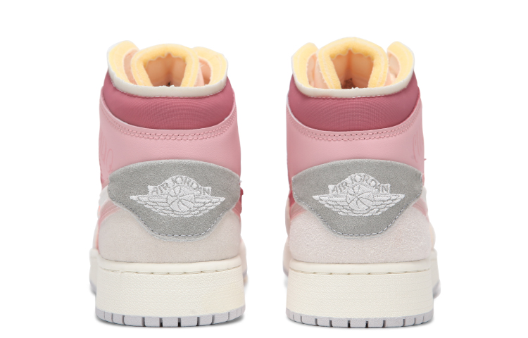 Shop 에어 조던 1 미드 '핑크 지브라 그라데이션' (커스텀) DM9652-100-444244