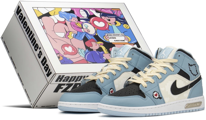 エアジョーダン1 MID "ピクセルブルーハート" (カスタム) 555112-401(TeamA-AJ像素蓝S-BOX) Buy エアジョーダン1 MID "ピクセルブルーハート" (カスタム) 555112-401(TeamA-AJ像素蓝S-BOX)