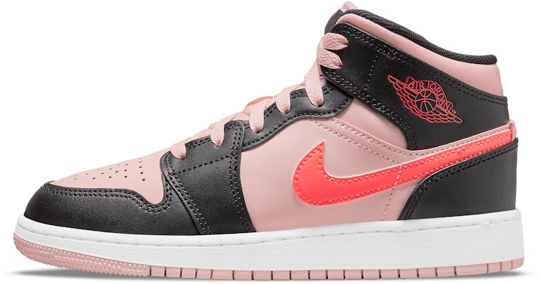 【定製球鞋】 Jordan Air Jordan 1 Mid FZBB 愛心像素 特殊禮盒 解構鞋帶 中幫 復古籃球鞋 GS 粉紅 Cheap 【定製球鞋】 Jordan Air Jordan 1 Mid FZBB 愛心像素 特殊禮盒 解構鞋帶 中幫 復古籃球鞋 GS 粉紅