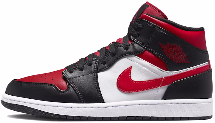 【訂製球鞋】Jordan Air Jordan 1 Mid Bred Toe 像素愛心 電玩棉花 遊戲電競 中幫 復古籃球鞋 男款 黑紅 Sizing 【訂製球鞋】Jordan Air Jordan 1 Mid Bred Toe 像素愛心 電玩棉花 遊戲電競 中幫 復古籃球鞋 男款 黑紅