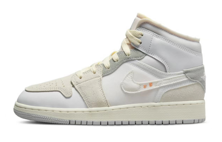 Details for [Sepatu Custom] Air Jordan 1 Mid 'Plush Rabbit Imlek' DQ3726-100(TeamB-女款毛绒兔轻)