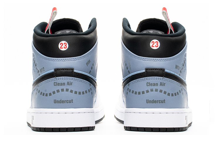 Shop 에어 조던 1 미드 '포르쉐 917/20 그레이 돼지' 커스텀 554724-170(TeamA-AJ1男款解构灰猪)