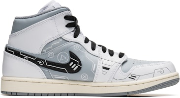 Sepatu Kustom Air Jordan 1 Mid 'PS5 Grey Console' 554724-135(TeamB-男款灰电玩Mid) Order Sepatu Kustom Air Jordan 1 Mid 'PS5 Grey Console' 554724-135(TeamB-男款灰电玩Mid)