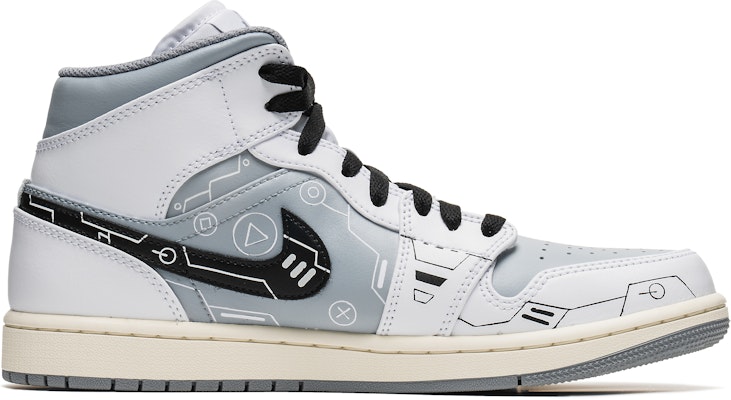 カスタムAJ1 MID "PS5グレー" 554724-135(TeamB-男款灰电玩Mid) Order カスタムAJ1 MID "PS5グレー" 554724-135(TeamB-男款灰电玩Mid)