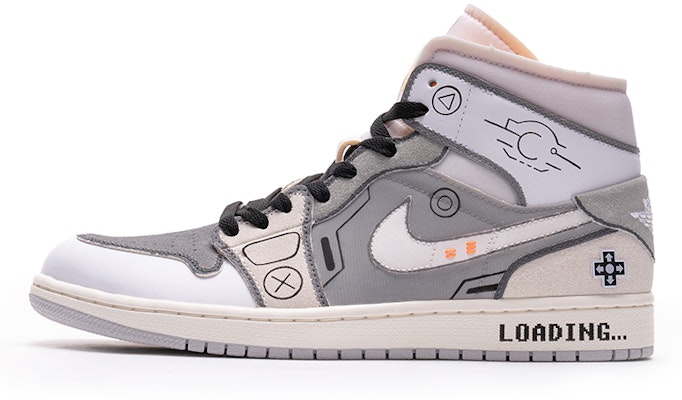 에어 조던 1 미드 'PS5 그레이 게이밍 3.0' 커스텀 DM9652-100(TeamB-男款灰电玩3.0黑白灰) Buy 에어 조던 1 미드 'PS5 그레이 게이밍 3.0' 커스텀 DM9652-100(TeamB-男款灰电玩3.0黑白灰)