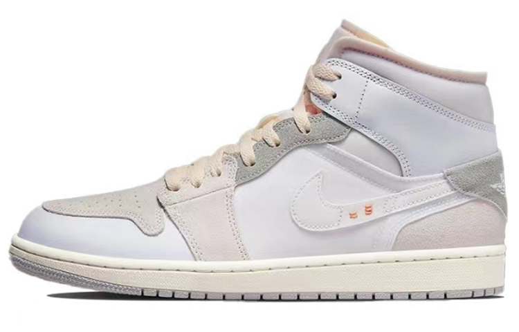 Cheap 에어 조던 1 미드 'PS5 그레이 게이밍 3.0' 커스텀 DM9652-100(TeamB-男款灰电玩3.0黑白灰)