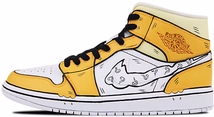 에어 조던 1 미드 '고라파덕 커스텀' (50 characters) 554724-126(Team叁-男款宠物小精灵黄白可达鸭) Buy 에어 조던 1 미드 '고라파덕 커스텀' (50 characters) 554724-126(Team叁-男款宠物小精灵黄白可达鸭)