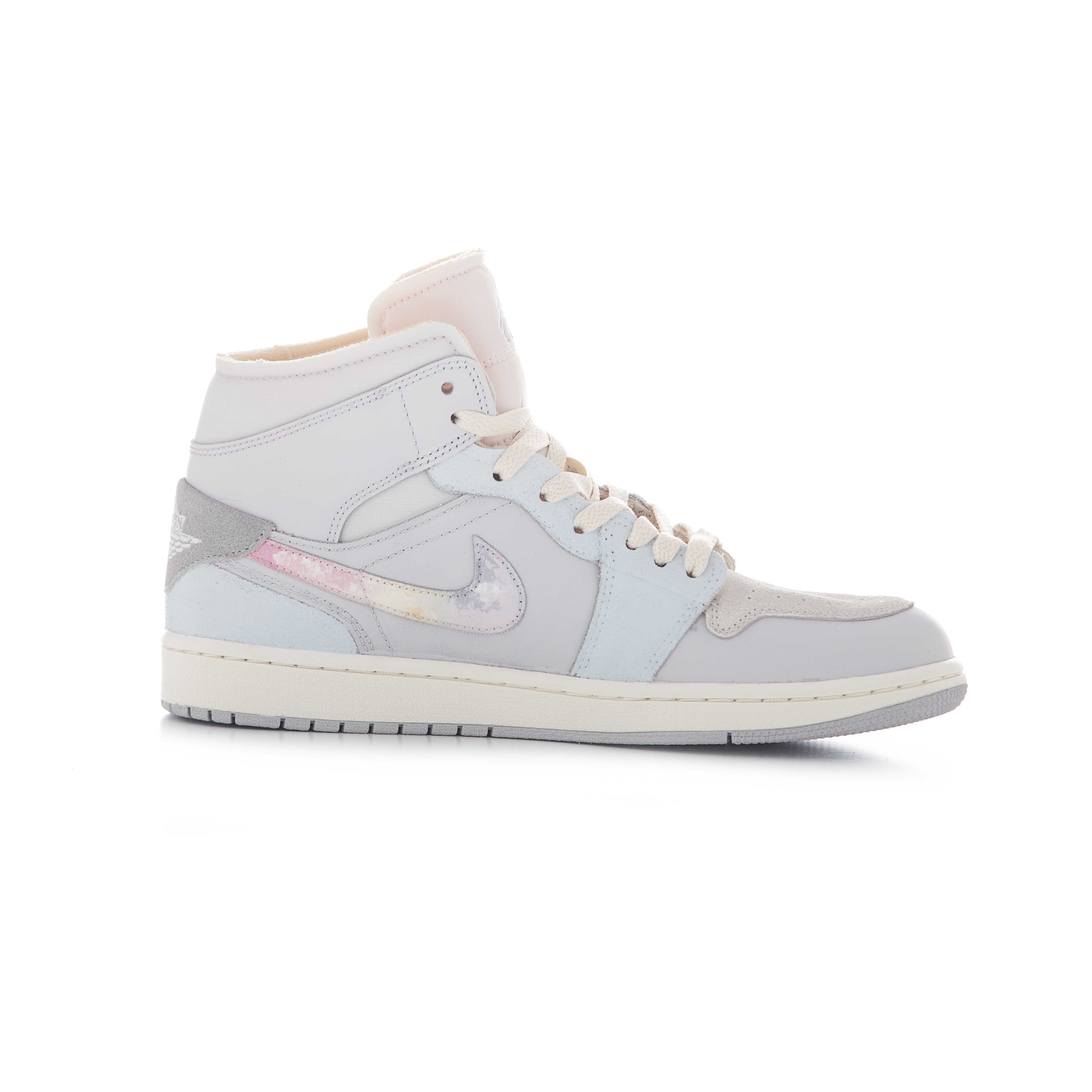 Order 커스텀 에어 조던 1 미드 '퍼플 그라데이션 타이다이' (Custom AJ1 Mid '퍼플 그라데이션') DM9652-100(Team60-炫花开男款)