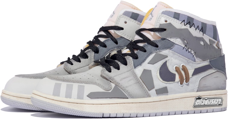 커스텀 에어 조던 1 미드 '퍼플 그레이 블랙' DM9652-100(TeamM-男款衍界xhzz) Lookbook 커스텀 에어 조던 1 미드 '퍼플 그레이 블랙' DM9652-100(TeamM-男款衍界xhzz)