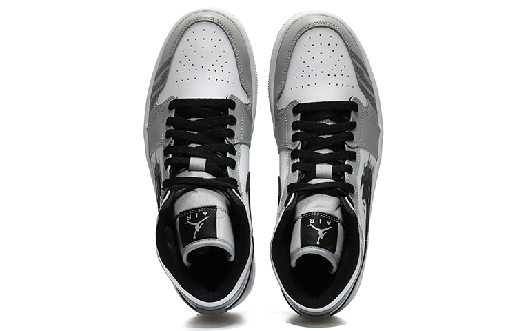 Shop [Zapatillas Personalizadas] Air Jordan 1 Mid 'Racing World Gris Humo' 554724-092(Team10-赛车世界烟灰QD)