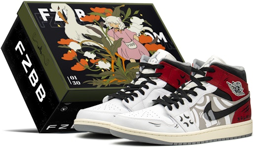 カスタムAJ1ミッド 赤灰黒 554724-135(TeamA-AJ男流川枫S-BOX) Buy カスタムAJ1ミッド 赤灰黒 554724-135(TeamA-AJ男流川枫S-BOX)