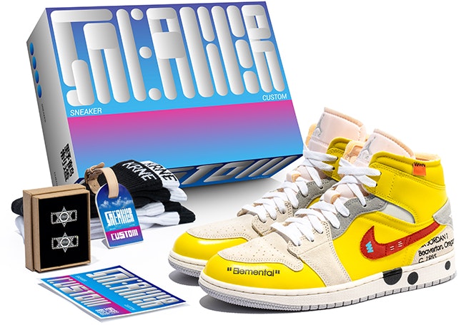 custom-shoes-air-jordan-1-mid-red-yellow-deconstructed