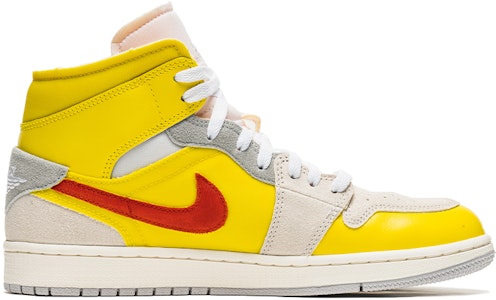 【定制球鞋】 Jordan Air Jordan 1 Mid 野鶴製造 解構主題 高幫 復古籃球鞋 GS 紅黃 1985 Lookbook 【定制球鞋】 Jordan Air Jordan 1 Mid 野鶴製造 解構主題 高幫 復古籃球鞋 GS 紅黃 1985