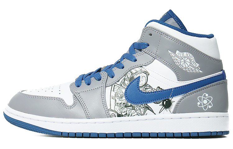 Buy 커스텀 에어 조던 1 미드 '레트로' DQ8426-014(Team10-宇航速写）