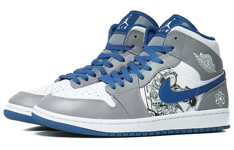 Lookbook 커스텀 에어 조던 1 미드 '레트로' DQ8426-014(Team10-宇航速写）