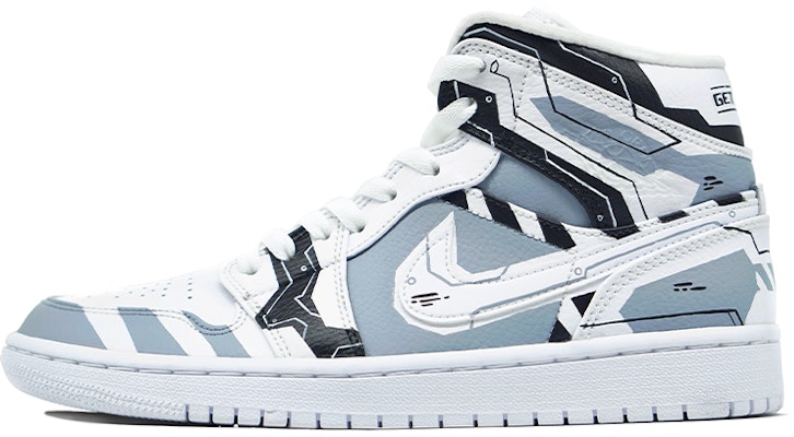 カスタムAJ1ミッド "レトロゲーム機" 554724-130(TeamR-男款喷涂手绘电路图) Buy カスタムAJ1ミッド "レトロゲーム機" 554724-130(TeamR-男款喷涂手绘电路图)