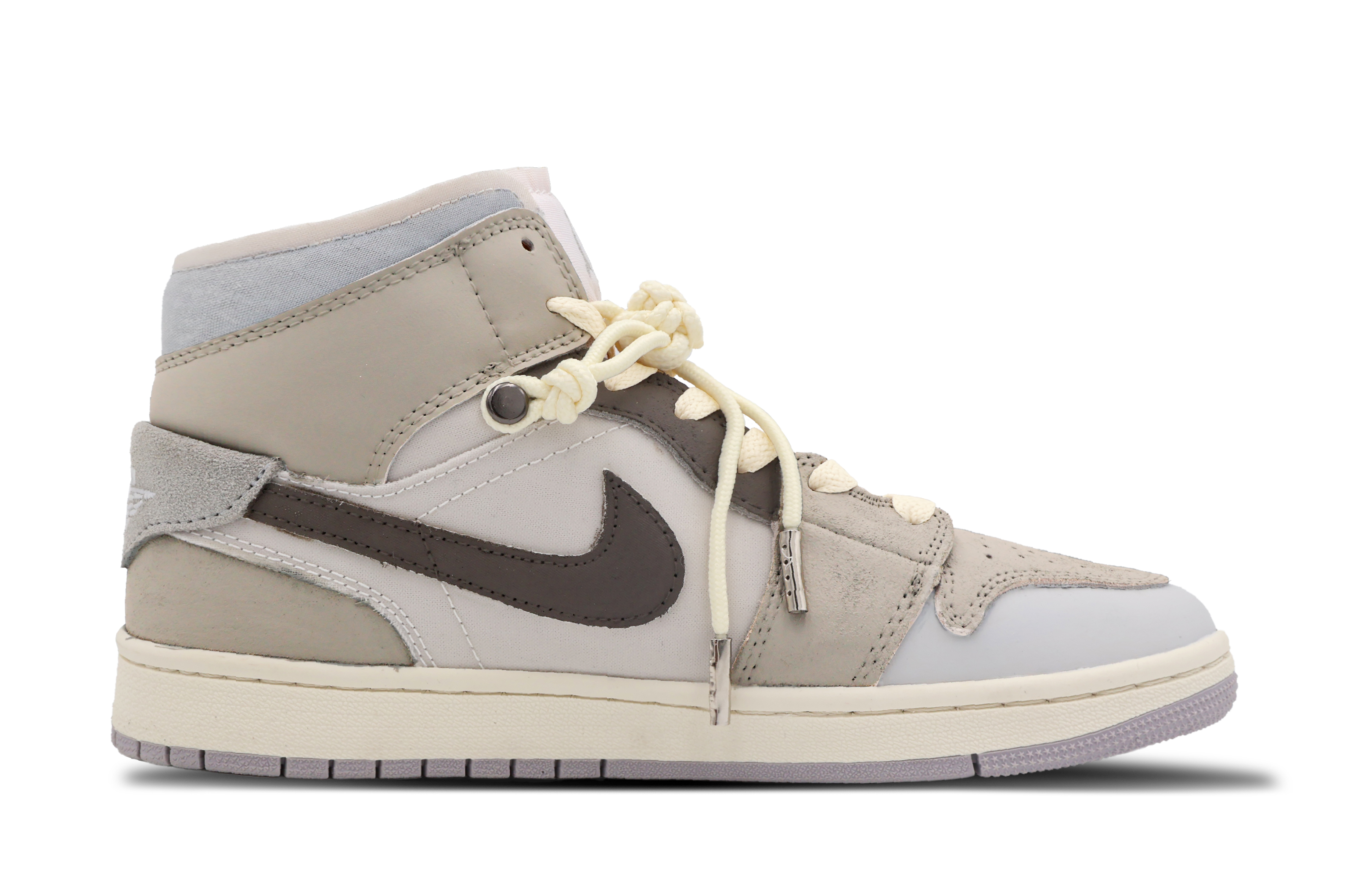 Order 에어 조던 1 미드 '고향' (화이트 브라운) DQ3726-100(Team53-女款归故里)