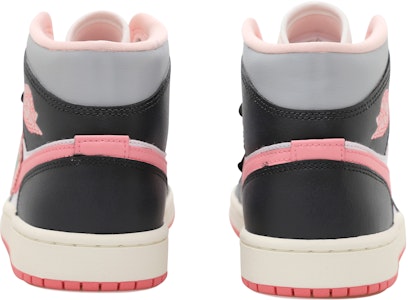 【訂製球鞋】Jordan Air Jordan 1 Mid OKHR 玫瑰花掛飾 浪漫 解構風 高筒 復古籃球鞋 GS 黑白粉 Purchase 【訂製球鞋】Jordan Air Jordan 1 Mid OKHR 玫瑰花掛飾 浪漫 解構風 高筒 復古籃球鞋 GS 黑白粉