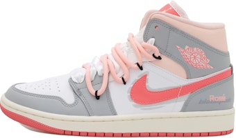 Zapatillas Personalizadas Air Jordan 1 Mid "Rosa Romántica" BQ6472-186(Team拾玖-跃动旋律S-BOX) Order Zapatillas Personalizadas Air Jordan 1 Mid "Rosa Romántica" BQ6472-186(Team拾玖-跃动旋律S-BOX)