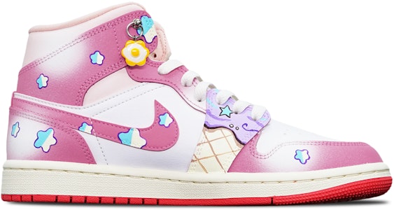에어 조던 1 미드 '로즈 리치 아이스크림' (커스텀) BQ6472-186(TeamT-冰淇淋玫红白S-BOX) Order 에어 조던 1 미드 '로즈 리치 아이스크림' (커스텀) BQ6472-186(TeamT-冰淇淋玫红白S-BOX)