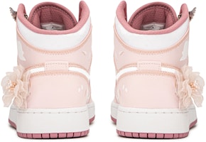 【定製球鞋】 Jordan Air Jordan 1 FZBB 玫瑰之戀 告白 防滑耐磨 中筒 復古籃球鞋 GS 粉白 Shop 【定製球鞋】 Jordan Air Jordan 1 FZBB 玫瑰之戀 告白 防滑耐磨 中筒 復古籃球鞋 GS 粉白