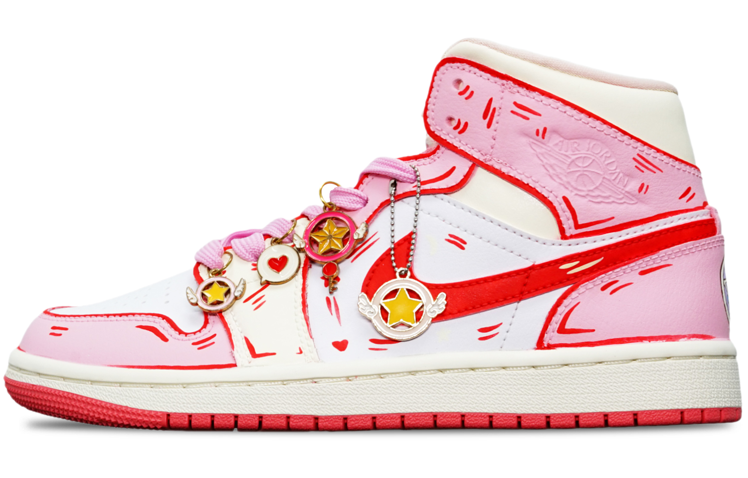 Buy Zapatillas personalizadas Air Jordan 1 Mid 'Sailor Moon Custom' BQ6472-186(TeamT-草莓美少女S-BOX)