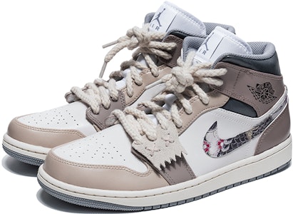 에어 조던 1 미드 '사쿠라 잉어 모카' (커스텀) 554724-135(TeamB-樱花锦鲤) Lookbook 에어 조던 1 미드 '사쿠라 잉어 모카' (커스텀) 554724-135(TeamB-樱花锦鲤)